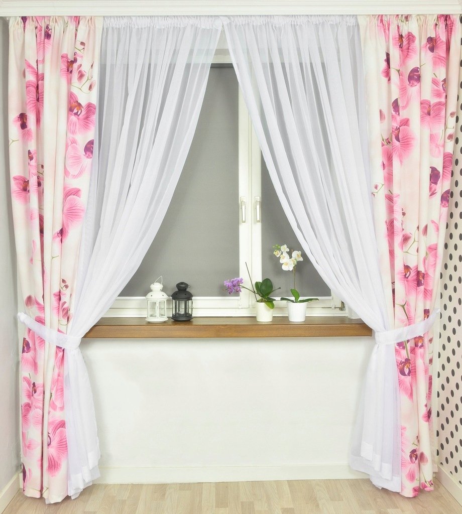 

Komplet Zasłony + Firana Woal 400x250 kolory wzory