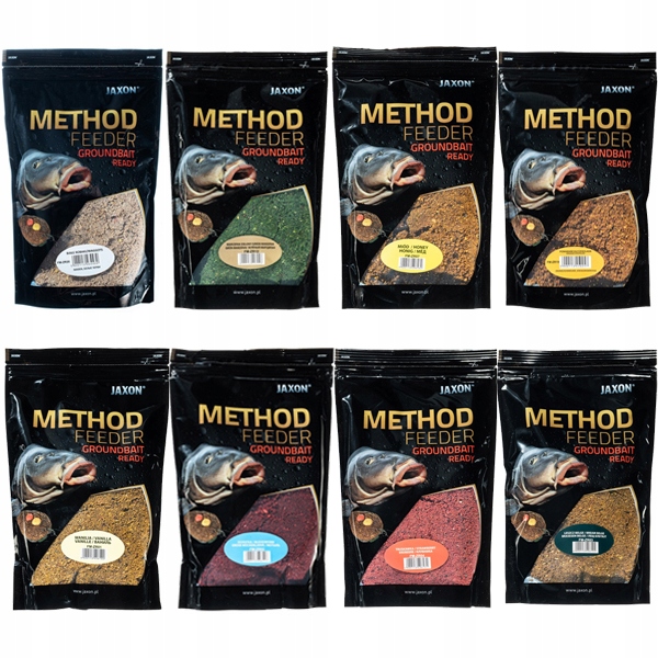 Zestaw 8x gotowa zanęta Jaxon Method Feeder 8x750g