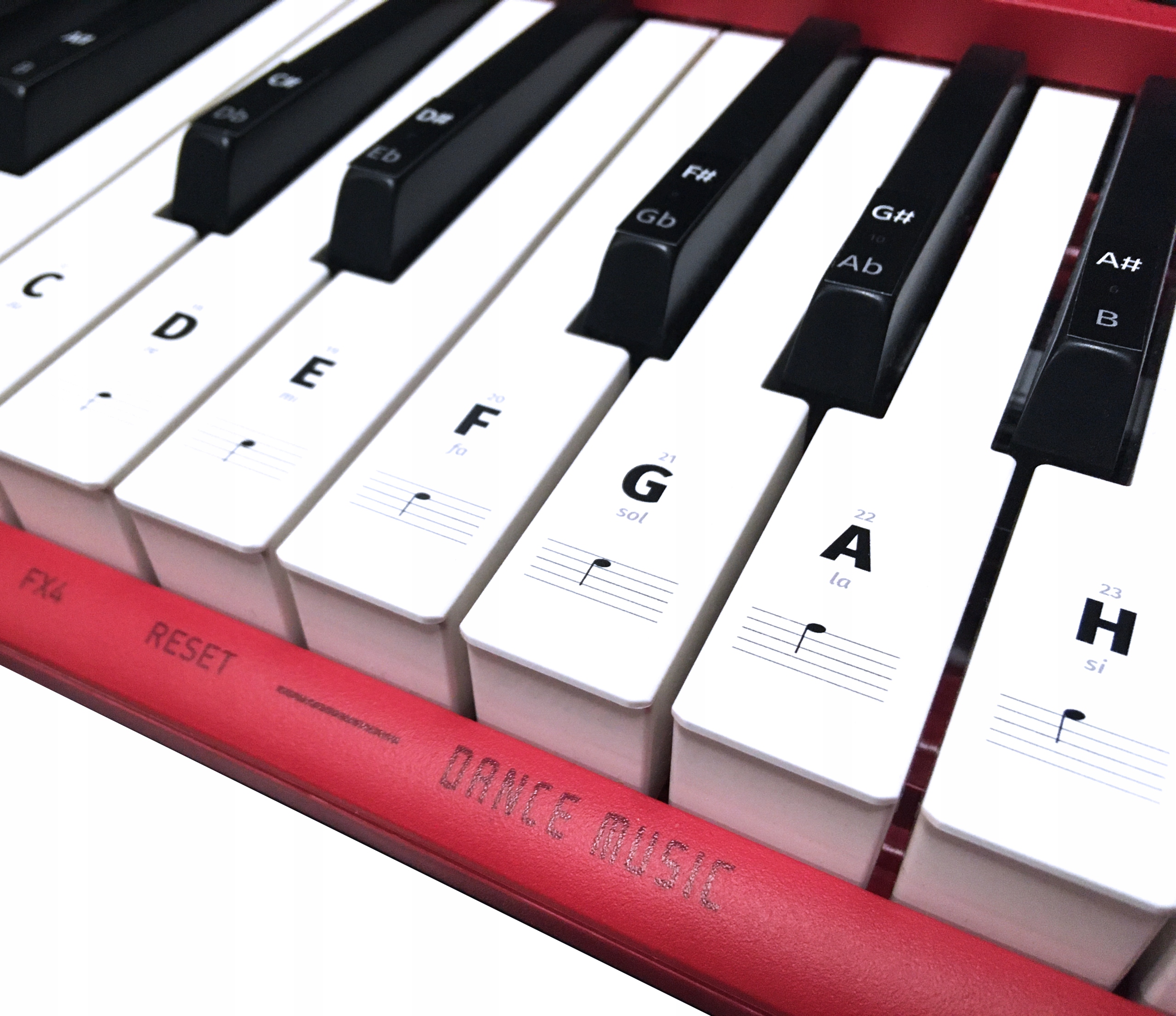 

Naklejki na keyboard na klawisze Nkhbk nuty pianin
