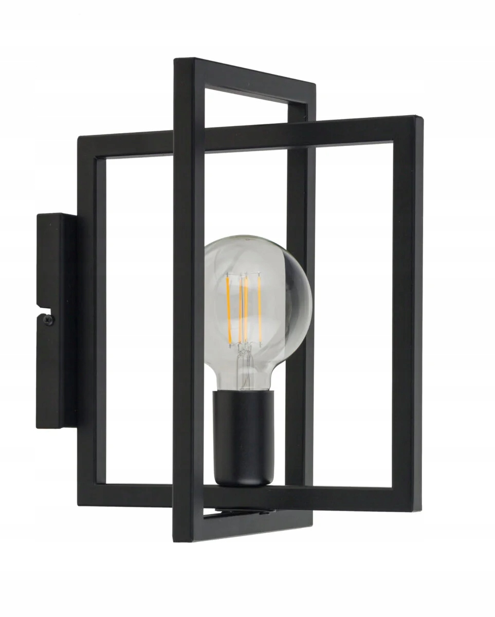 Geometrické loftové nástěnné svítidlo, ozdobné, černé, do obývacího pokoje, jídelny Sigma