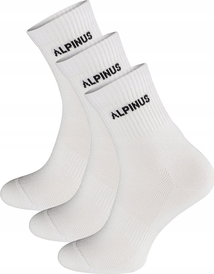 Ponožky Alpinus Alpamayo 3-PACK Bílé FL43770 vel. 43 46
