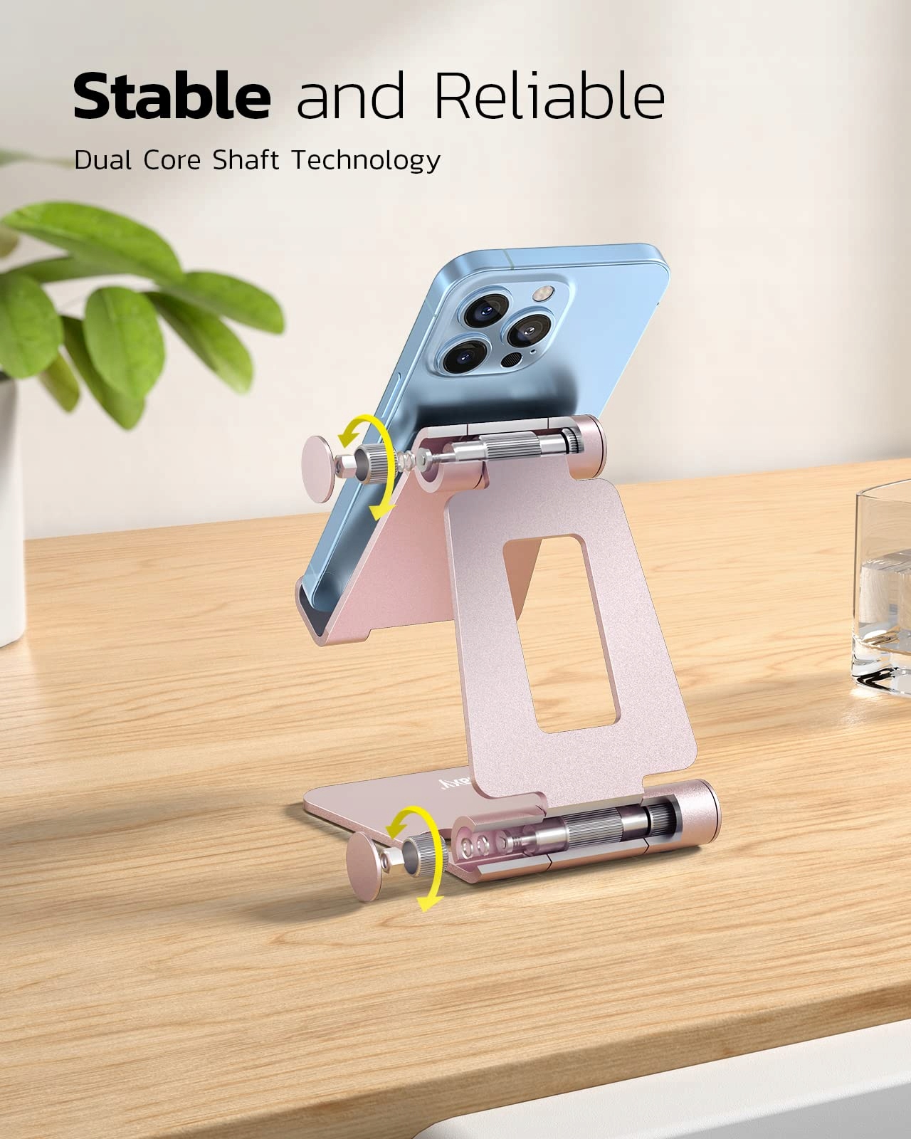NULAXY Regulowany Aluminiowy Stojak Na Telefon Kompatybilny z iPhone — miniatura 3