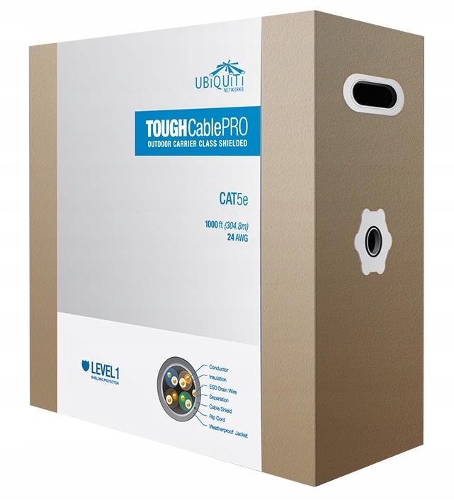Ubiquiti UISP-Cable-Pro Tough Cable TC-Pro, Ftp kábel vonkajší Cat5e,…