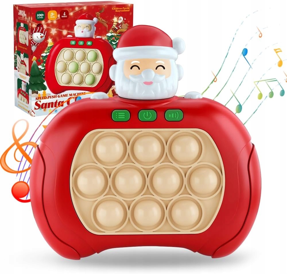GRA TYPU FAST PUSH Z EKRANEM, PRZYCISK PUZZLE POP LIGHT UP GAME, PREZENTY
