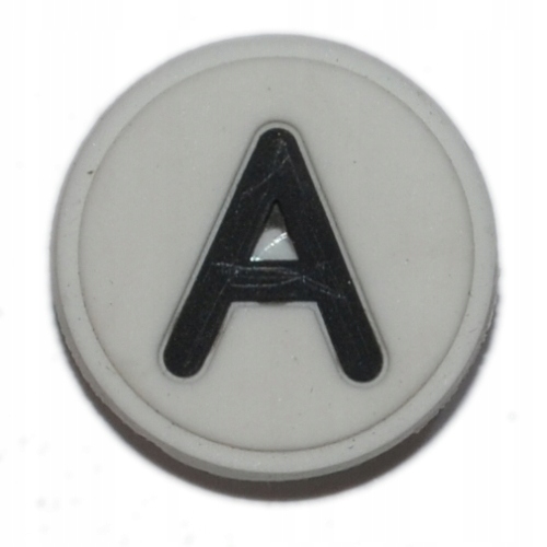 

Litery - Przypinka do Crocs - Białe A - 1366