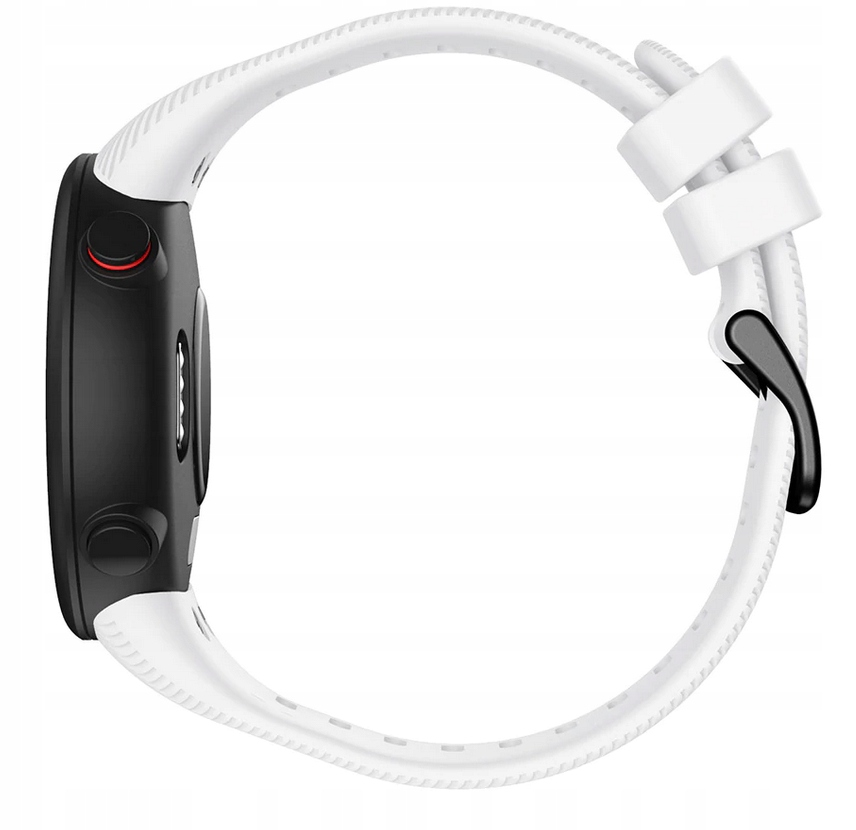 Pasek Silikonowy / Garmin Forerunner 45 / Biały Materiał paska guma