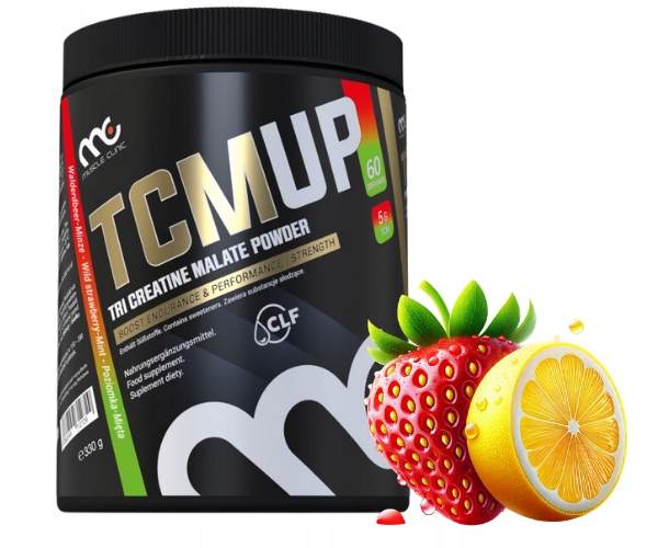 Muscle Clinic Tcm Up 330G Jablečný Kreatin Atp Síla Jahoda citron