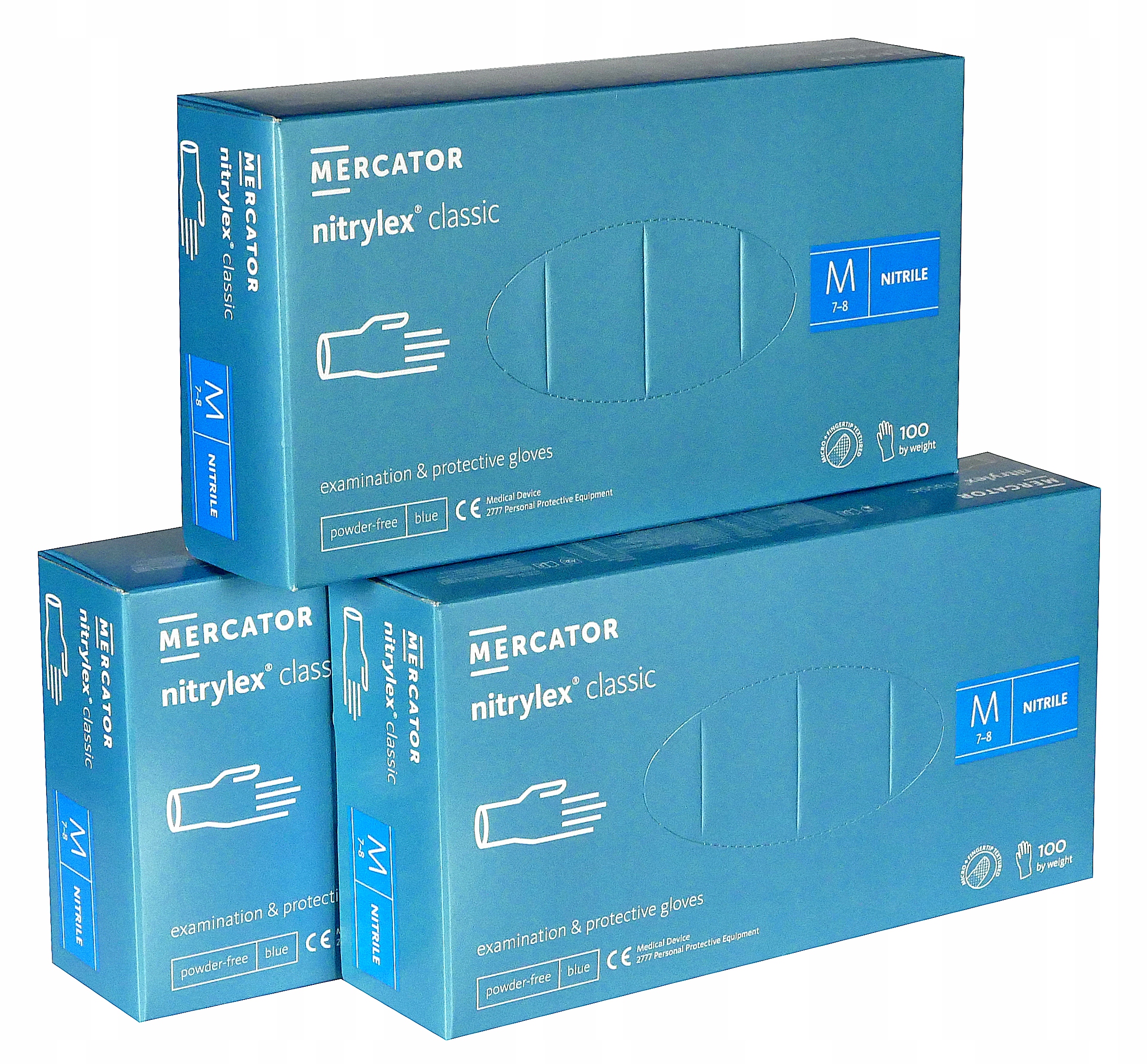 

Rękawice rękawiczki nitrylowe Mercator M 300 sztuk