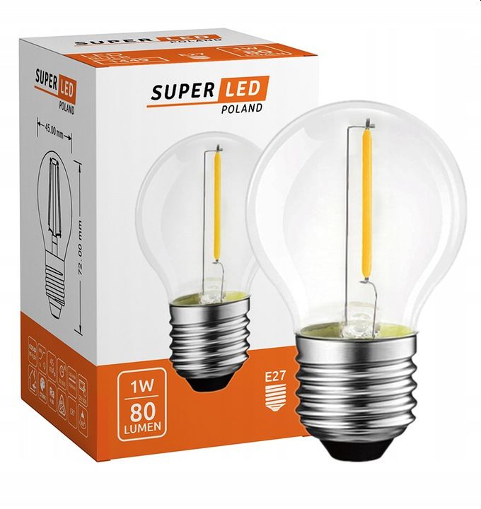 

Żarówka Led E27 1W Edison Ozdobna girlanda retro