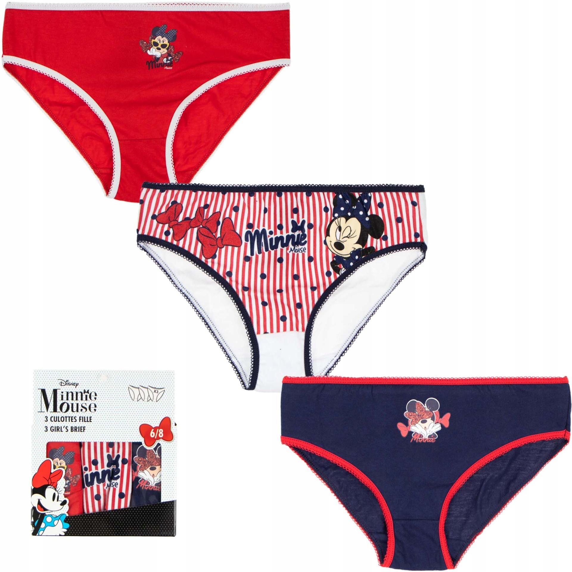 

majtki figi dla dzieci Myszka Minnie 3-PAK 116/128