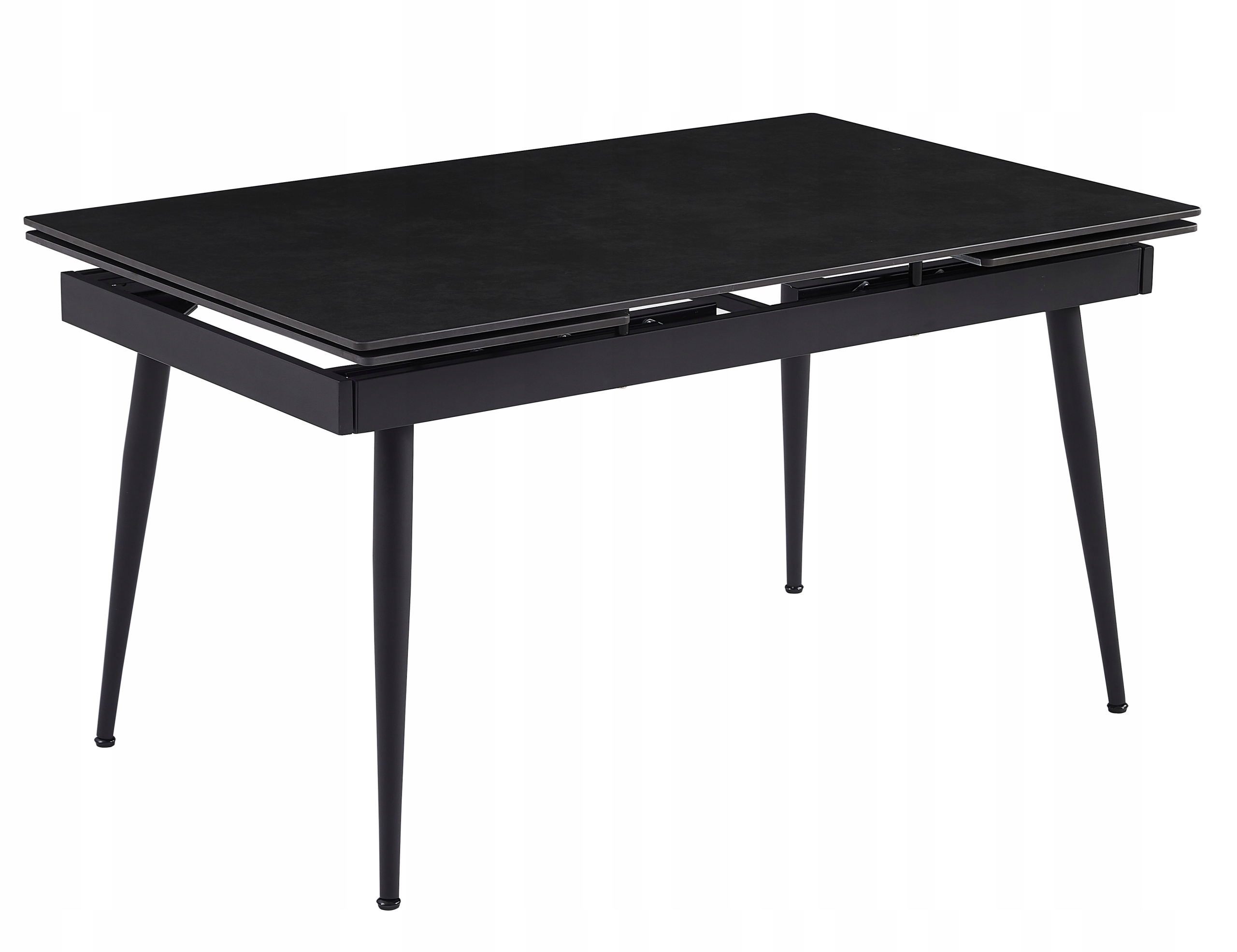 Stół rozkładany Ceramiczny 140-220 CIEMNY Loft do jadalni salonu Elegancki