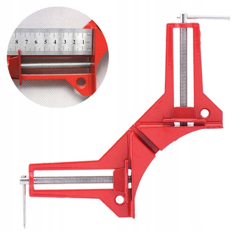ŚCISK KĄTOWY STOLARSKI IMADŁO NAROŻNE UCHWYT METAL Marka Vorel
