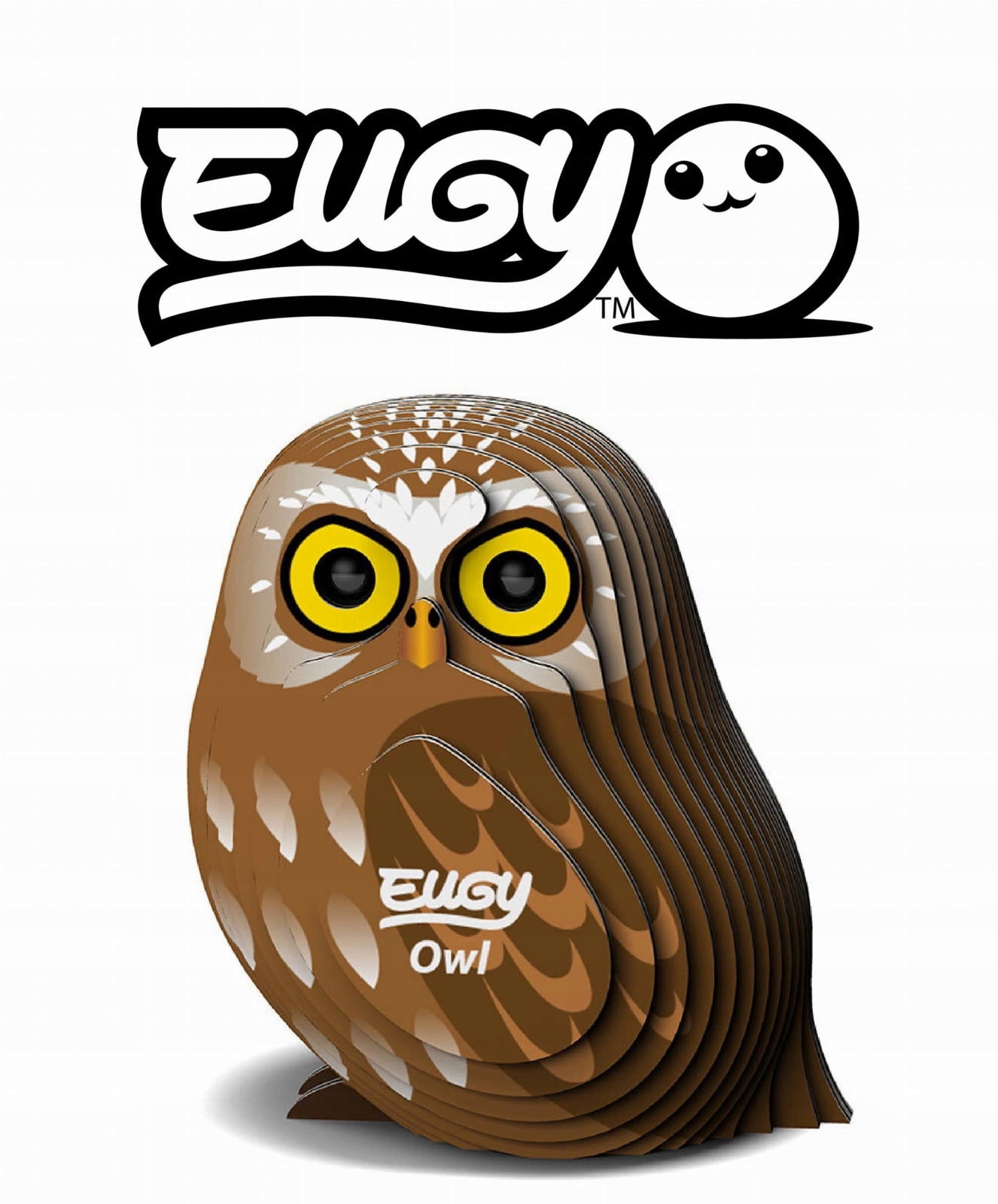 Puzzle 3D Układanka Sowa - Eko zestaw kreatywny dla dzieci 6 lat+, Eugy Marka Eugy