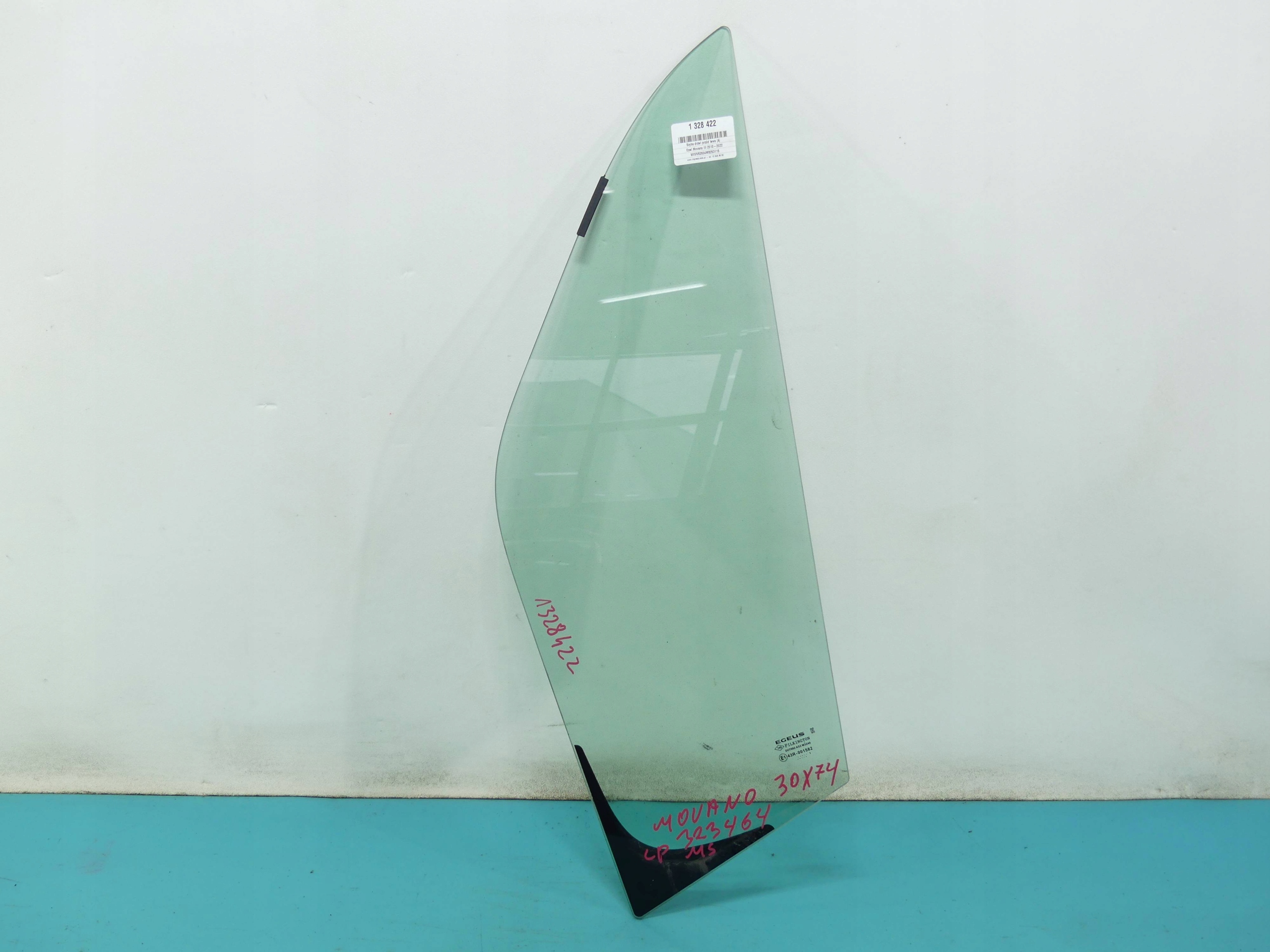 SZYBA DRZWI PRZÓD LEWA MOVANO B MASTER III 21R