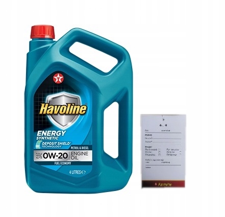 

Texaco 0W20 4L. Havoline Energy+ Zawiieszka