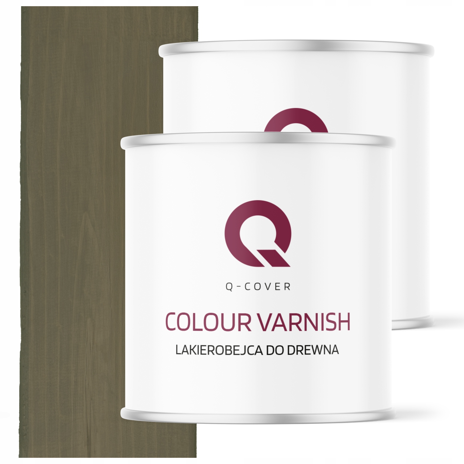 Lakierobejca na drevo a nábytok Dekoratívna farba Šedá v hnedej polomatná 2,5L Uv