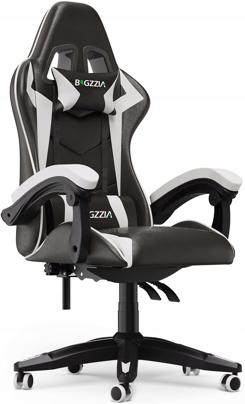 Herná stolička Bigzzia Ergonomická Hrnčeková Biela Loft 136 kg