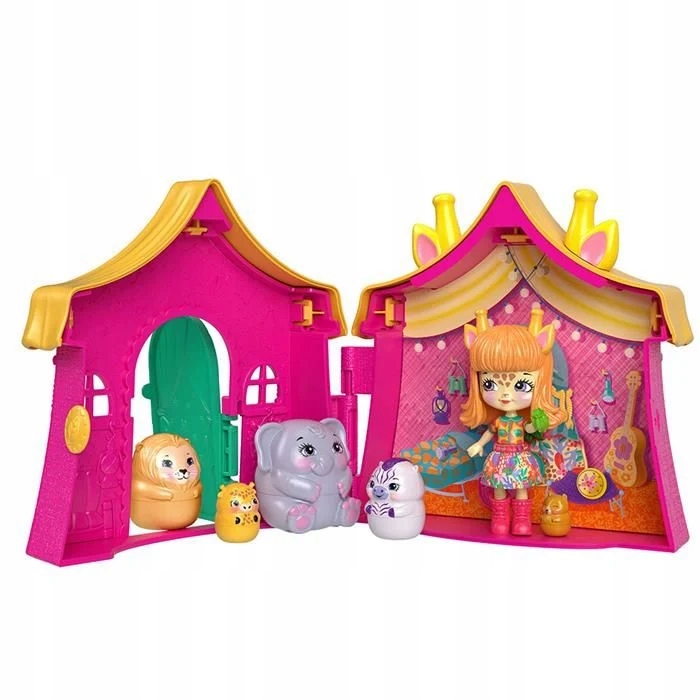 ENCHANTIMALS LALKA GRISELDA GIRAFFE DOMEK ZWIERZĄT Stan opakowania oryginalne