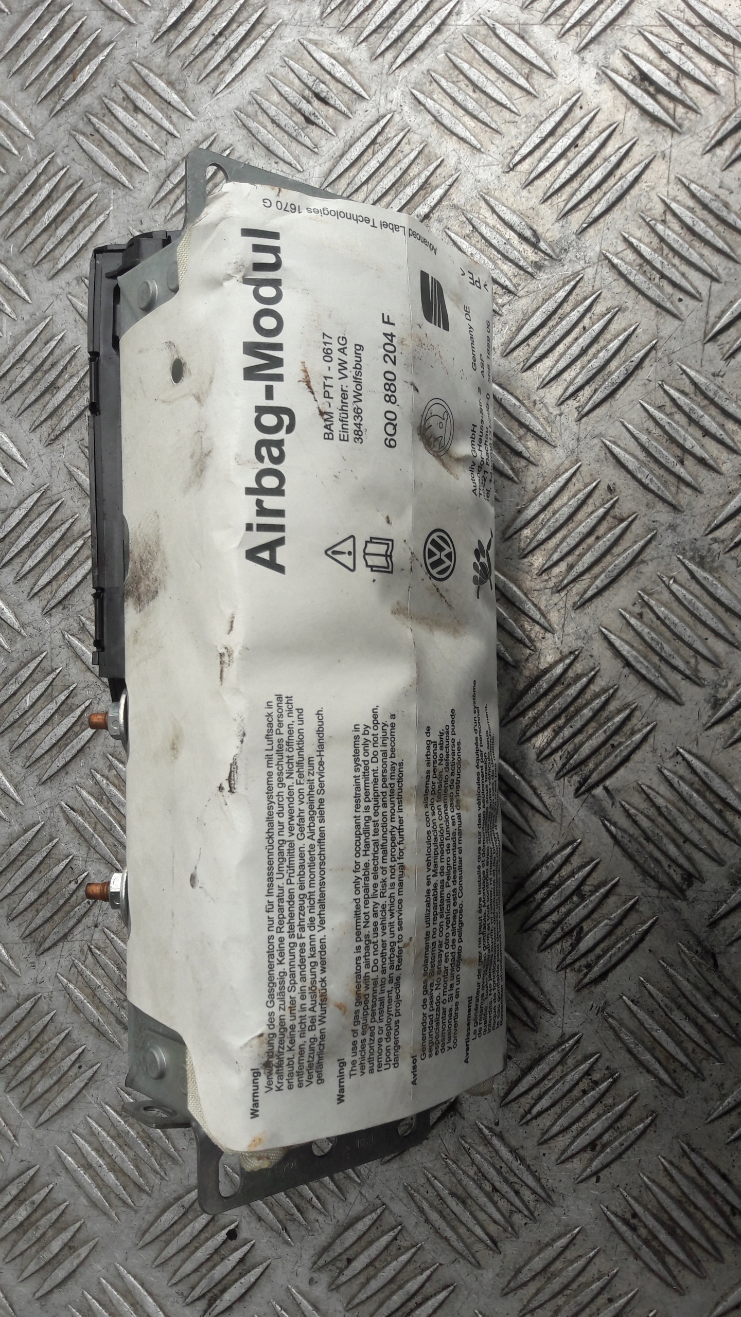 SKODA FABIA e POLO airbag airbag 6q0880204f