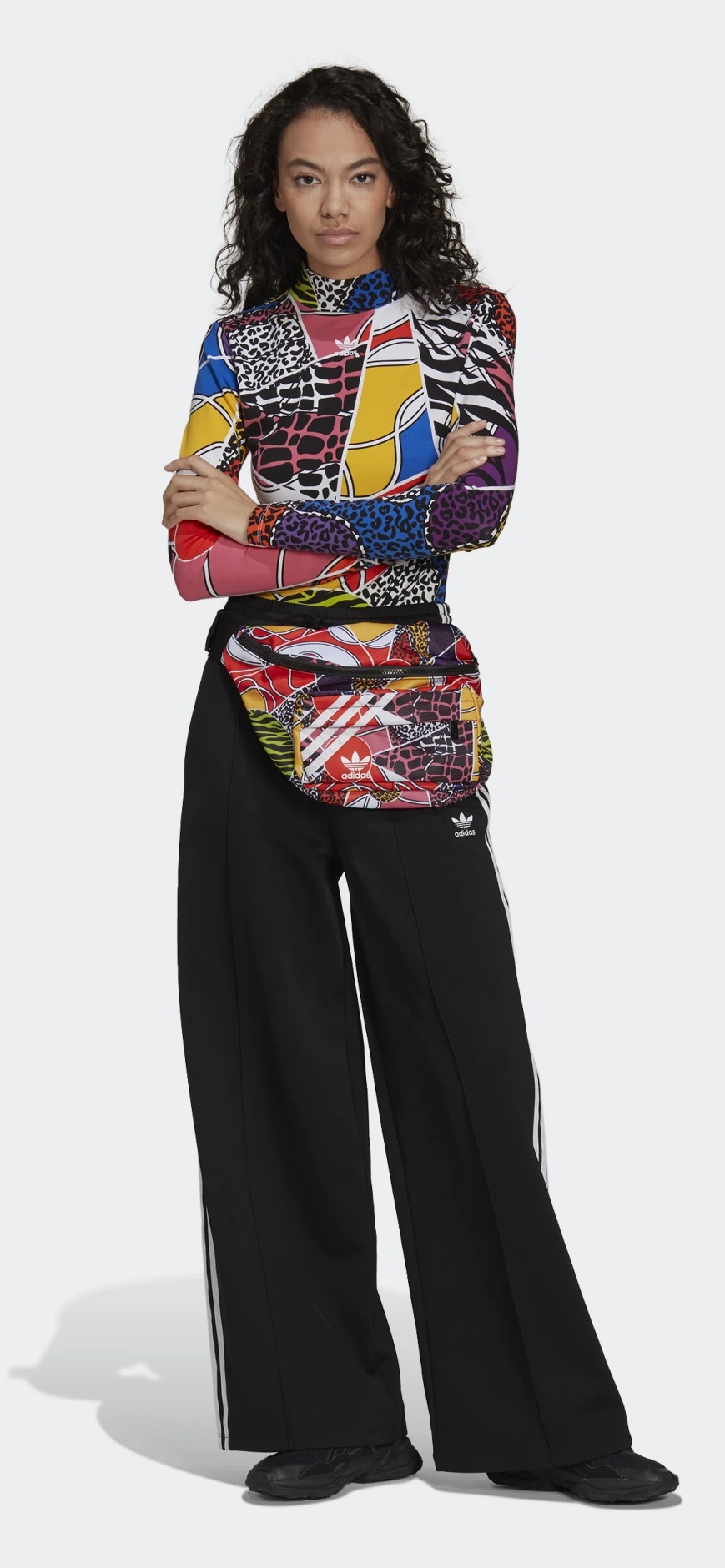 BODY MŁODZIEŻOWE SPORTOWE DAMSKIE Z DŁUGIM RĘKAWEM ADIDAS RICH MNISI 28-30 Kolor wielokolorowy