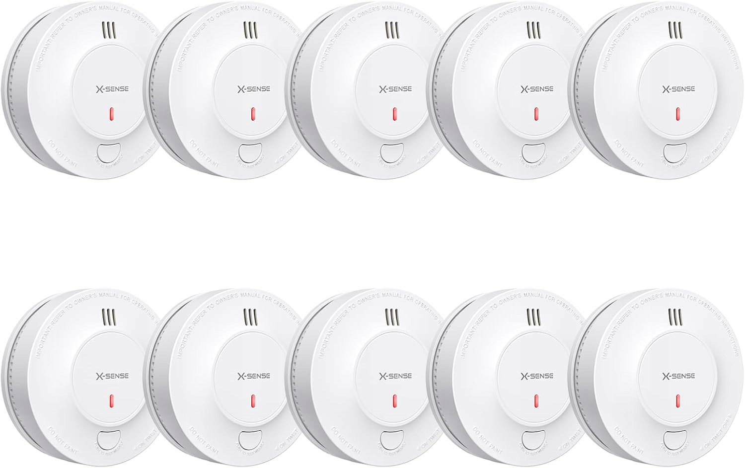 Snímač Dymu A Bezpečnostného Alarmu X-sense SD2J0AX Sada 10KS Pro