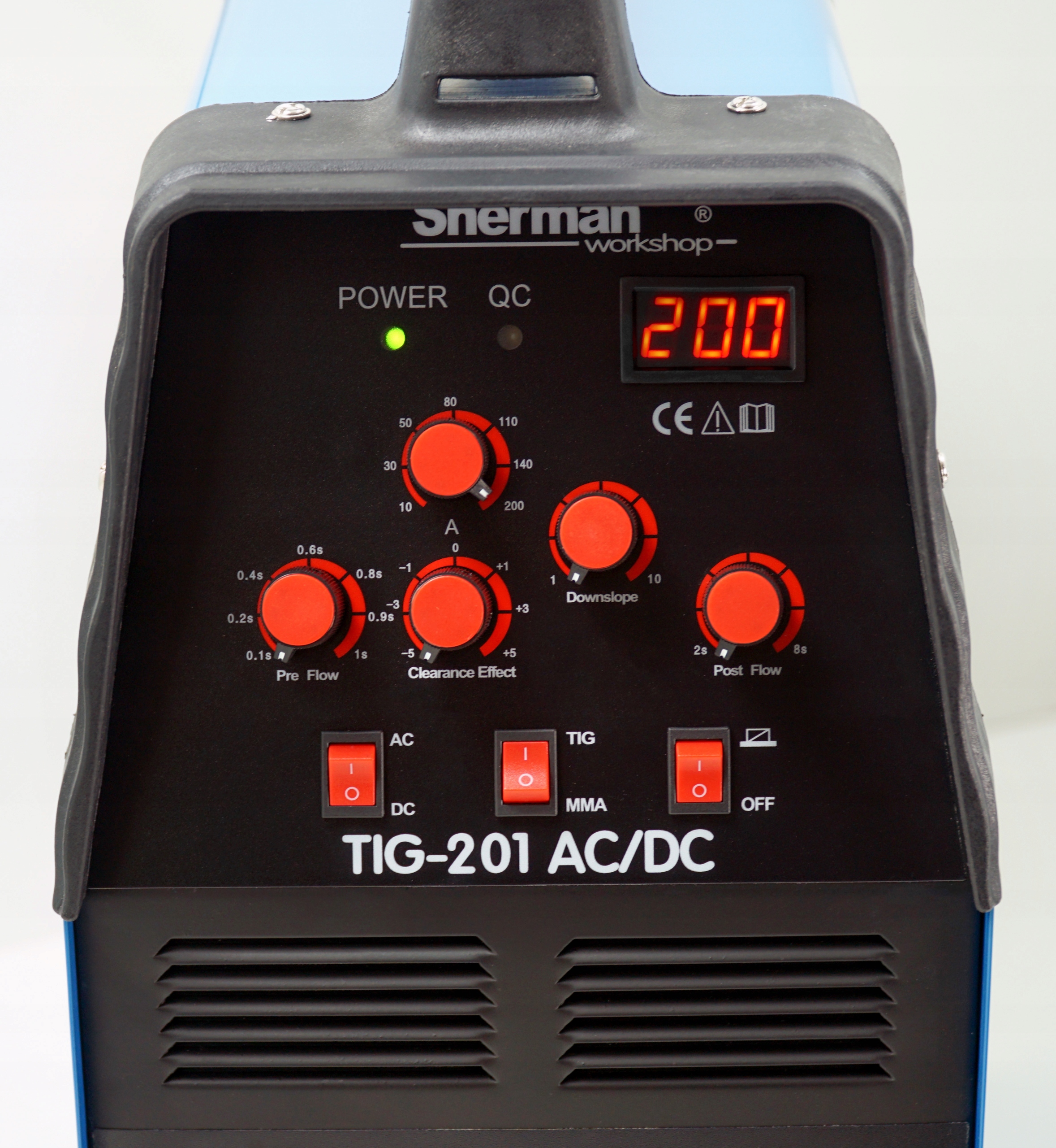 SPAWARKA 2w1 inwertorowa SHERMAN TIG 201 AC DC MMA Model Sherman TIG 201 AC DC