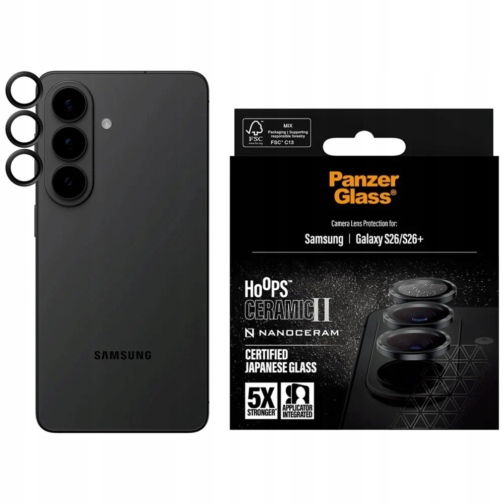 Tvrzené sklo PanzerGlass na objektiv pro Samsung Galaxy S26/S26+ Plus