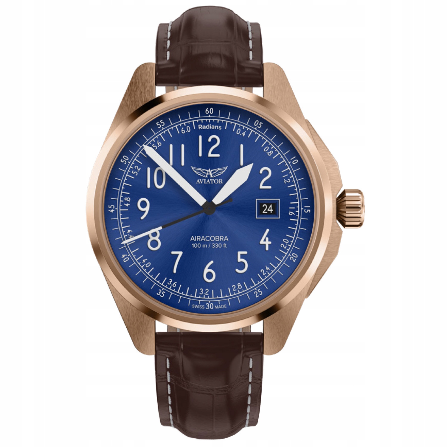 Pánské Hodinky Aviator V.1.38.2.325.4 hnědé