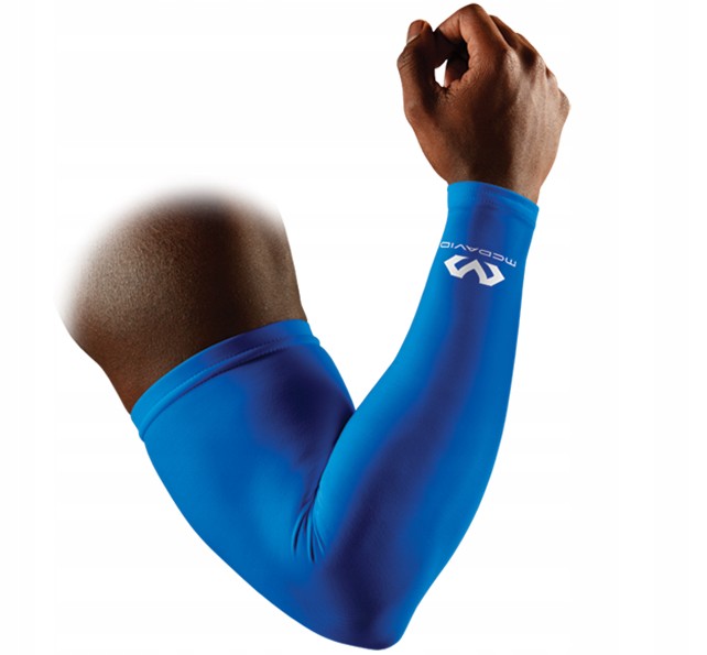 Sportovní kompresní rukávy McDavid 2 kusy, modré, velikost L/XL