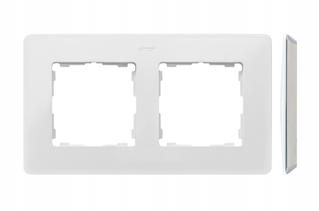 

SIMON82 Ramka 2krotna Podwójna Mono Biała