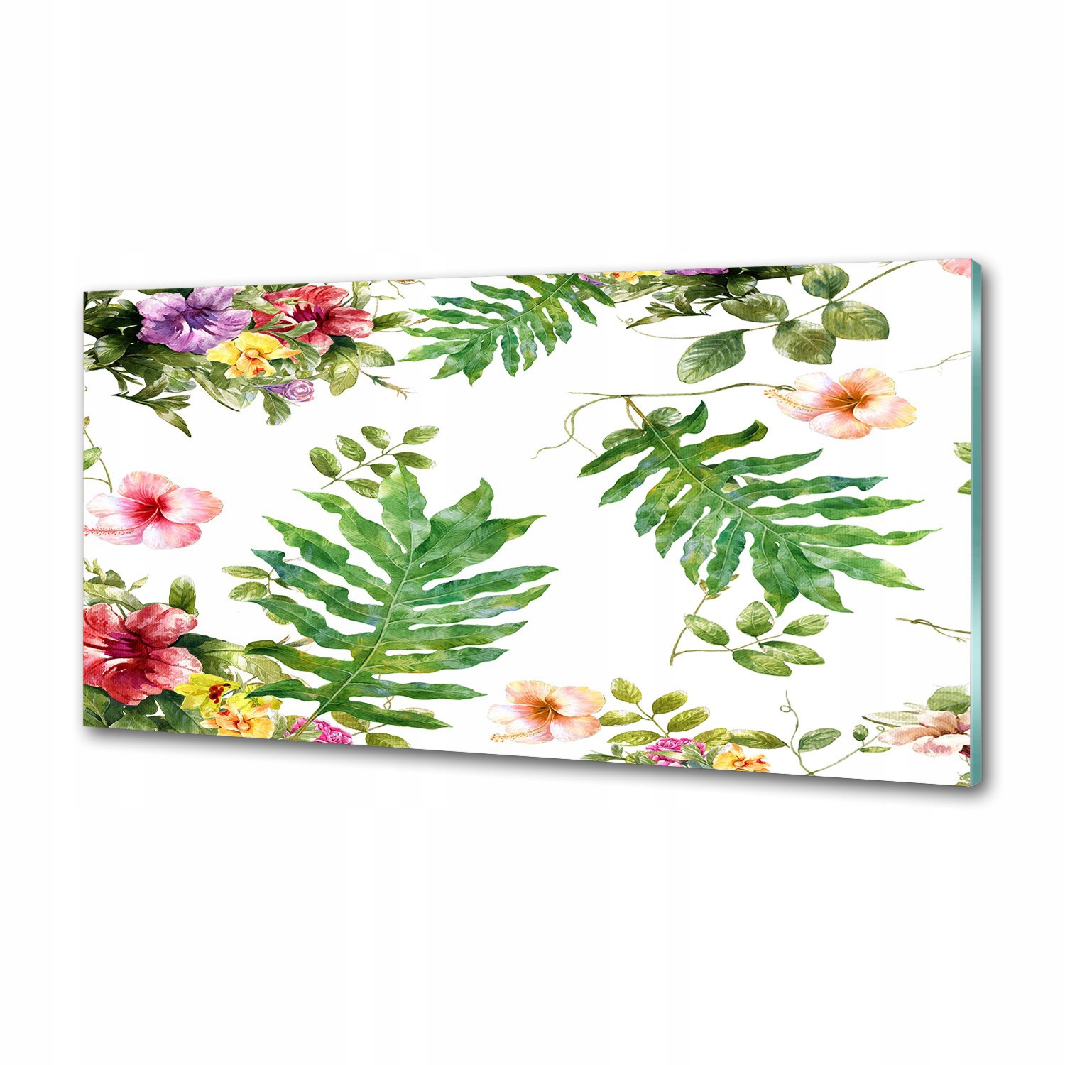 Panel do kuchyne Kvetinový vzor 120 x 60 cm Lepidlo