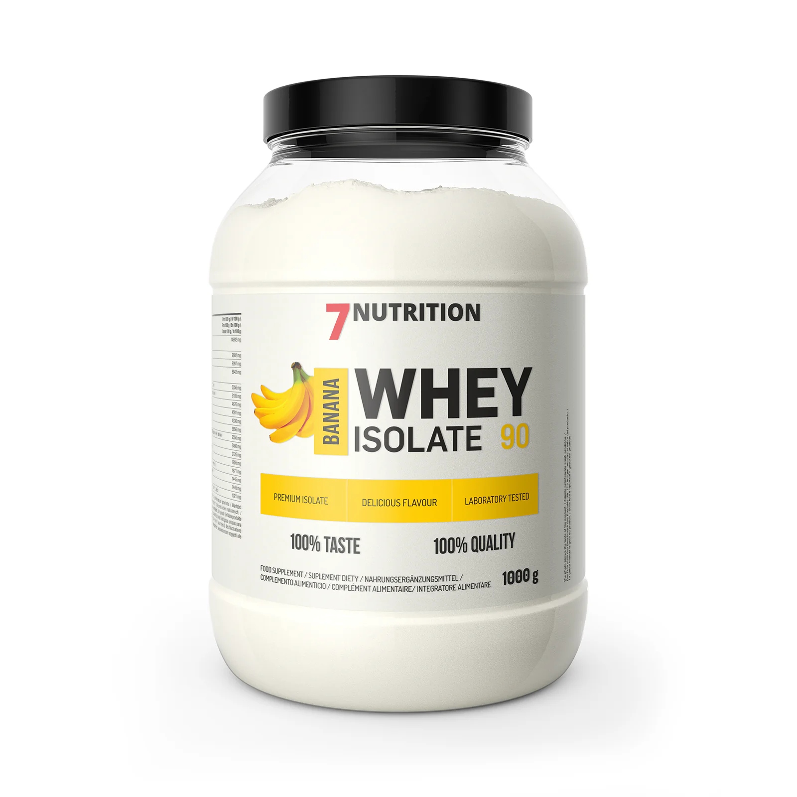 7NUTRITION Whey Isolate 90 Protein Proteinový Izolát Wpi 1kg Banán