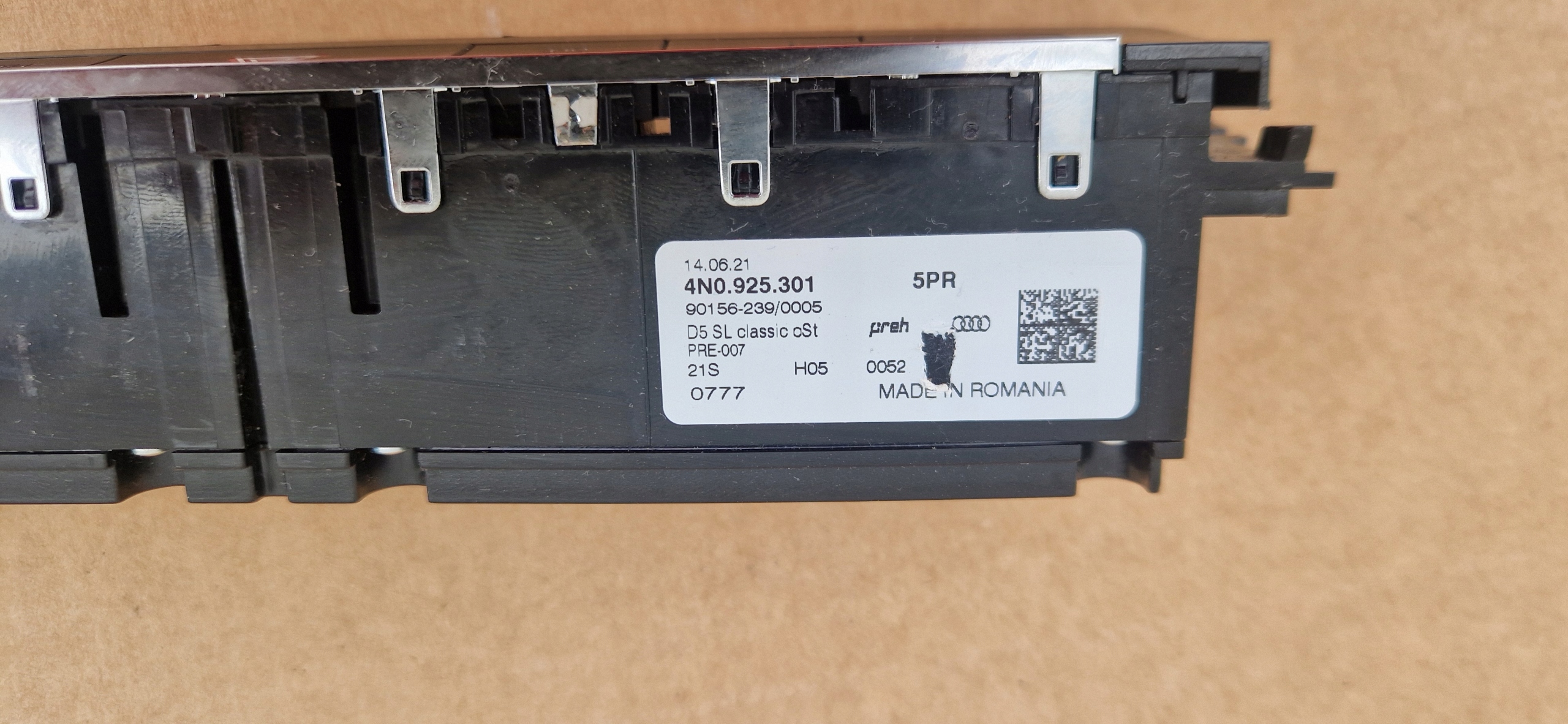 PANEL PRZYCISKI 4N0925301 AUDI A6 A7 A8 Q7 Q8 Originale IDEAL