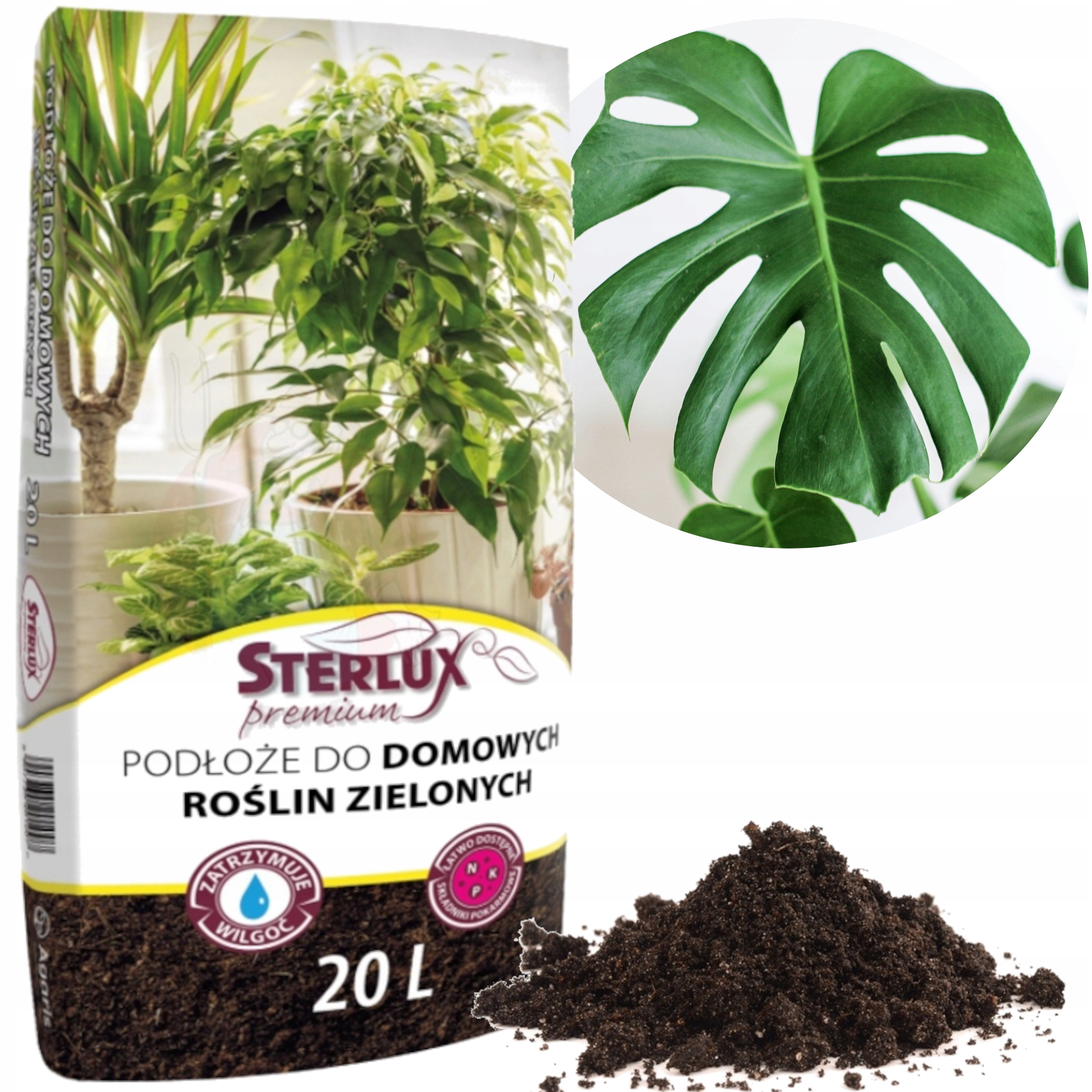 

Podłoże do roślin domowych Sterlux Premium 20L