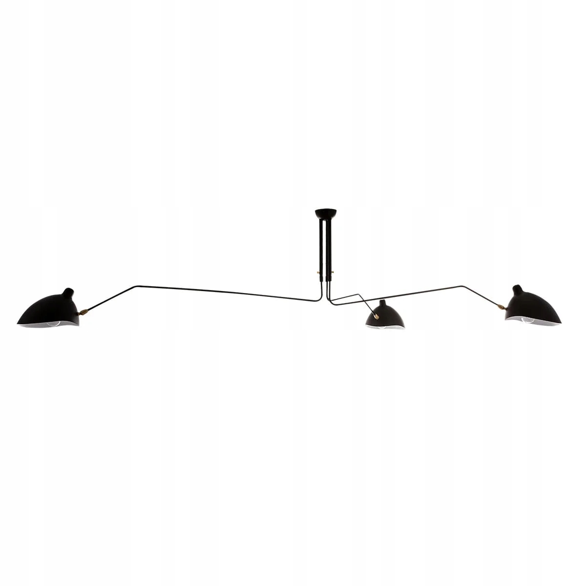 Stropná lampa Italux Davis industriálna čierna MDE610-3