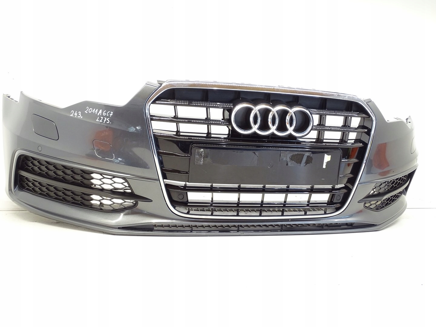 bumper front front AUDI A6 C7 S-LINE PDC washer LZ7S