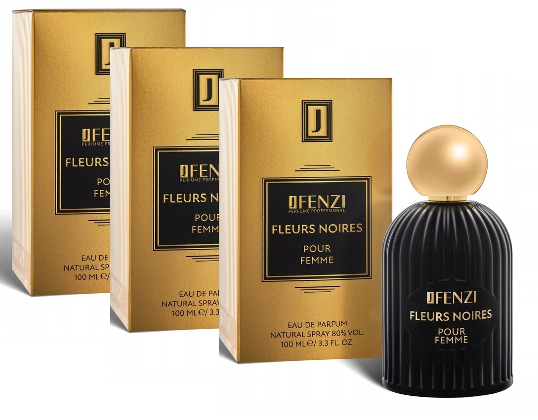 JFenzi Fleurs Noires Femme 3x100ml Edp Dárek