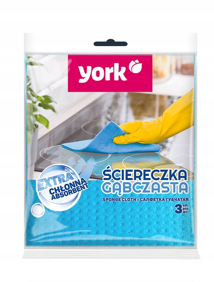 Levně 10 x York, houbová utěrka, 3 kusy