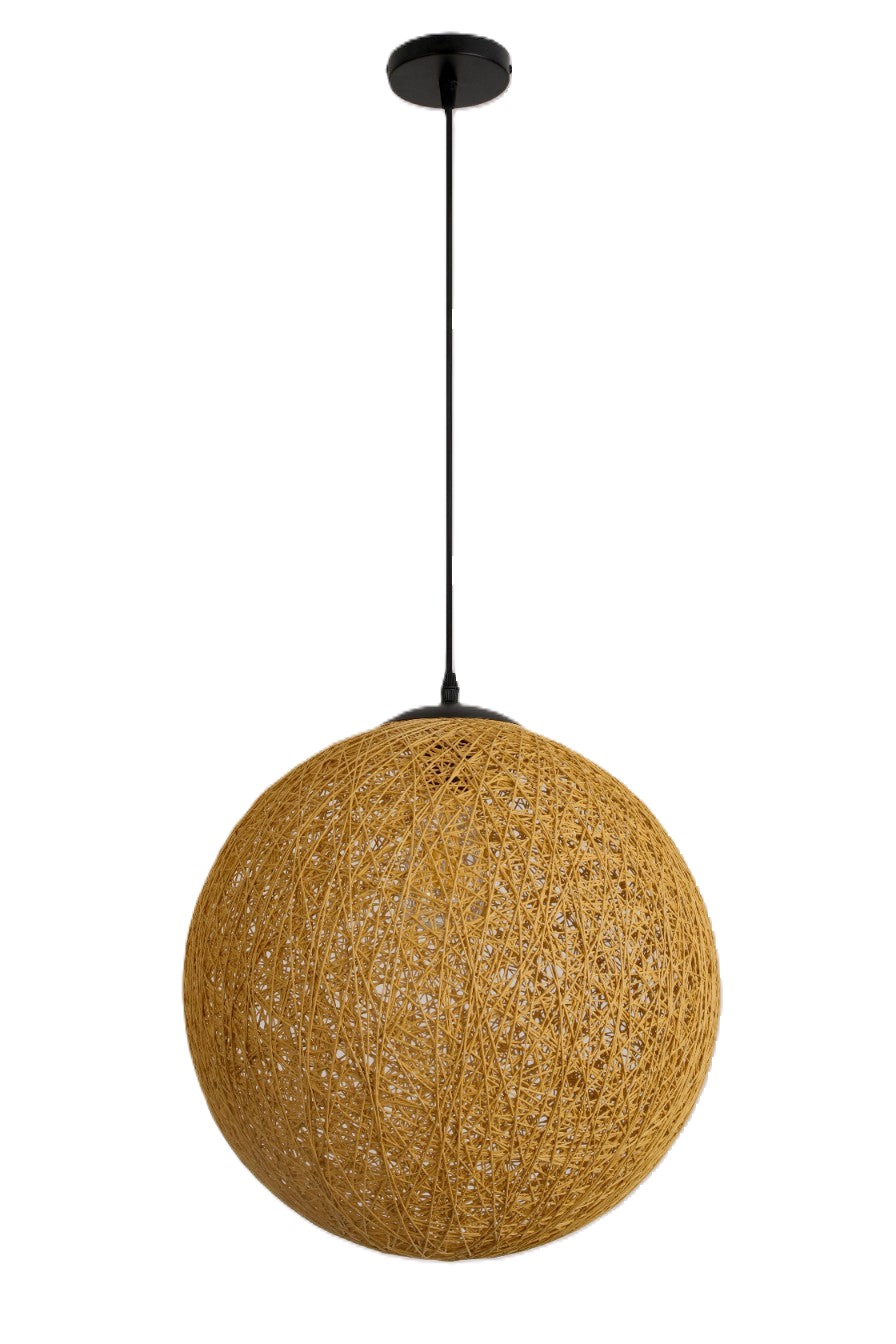 Ratanová závesná stropná lampa Abažúr 40 cm 1xE27 Dekoratívna do obývačky