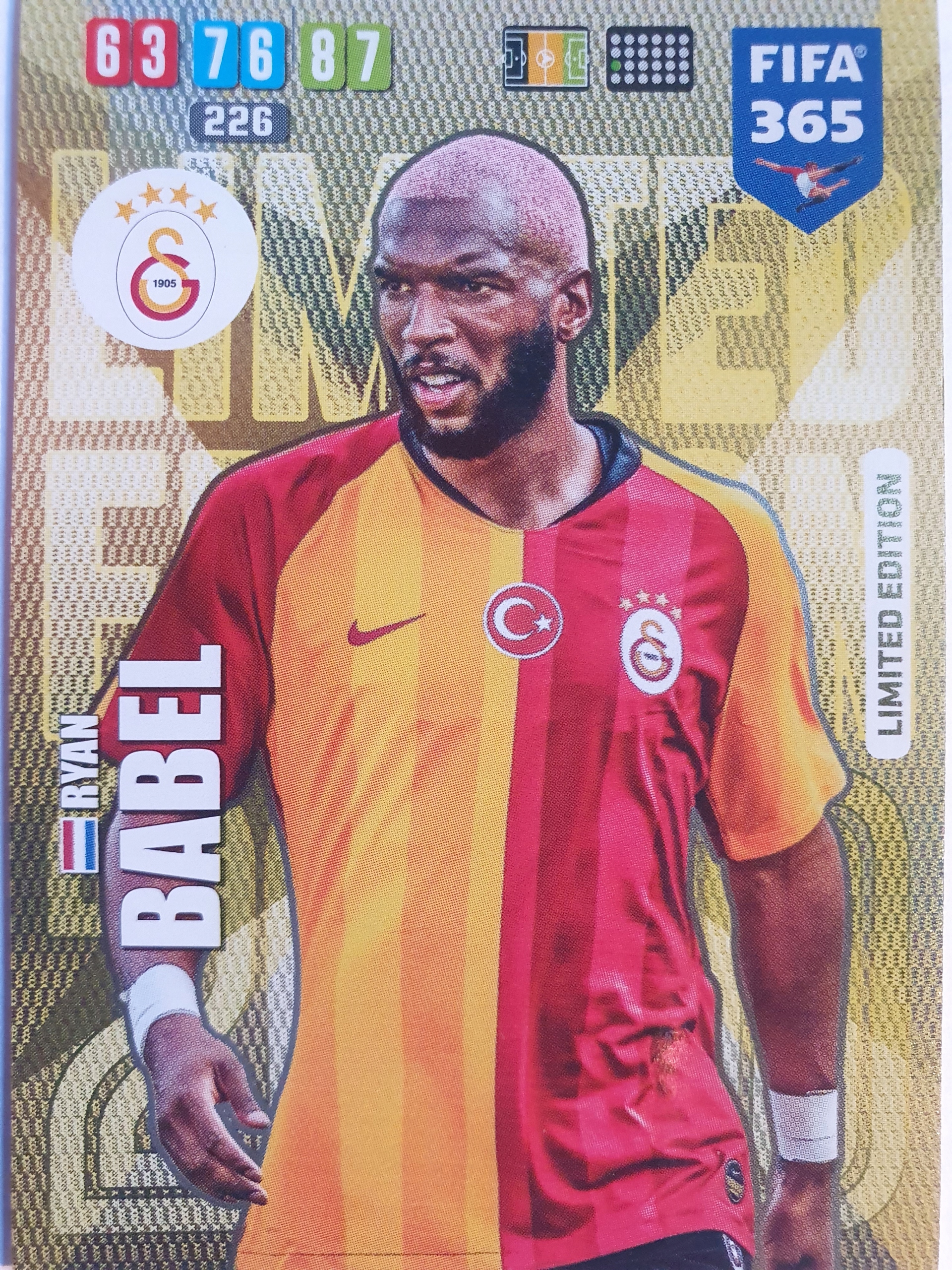 Panini Fifa 365 2020 Limited Edition Ryan Babel