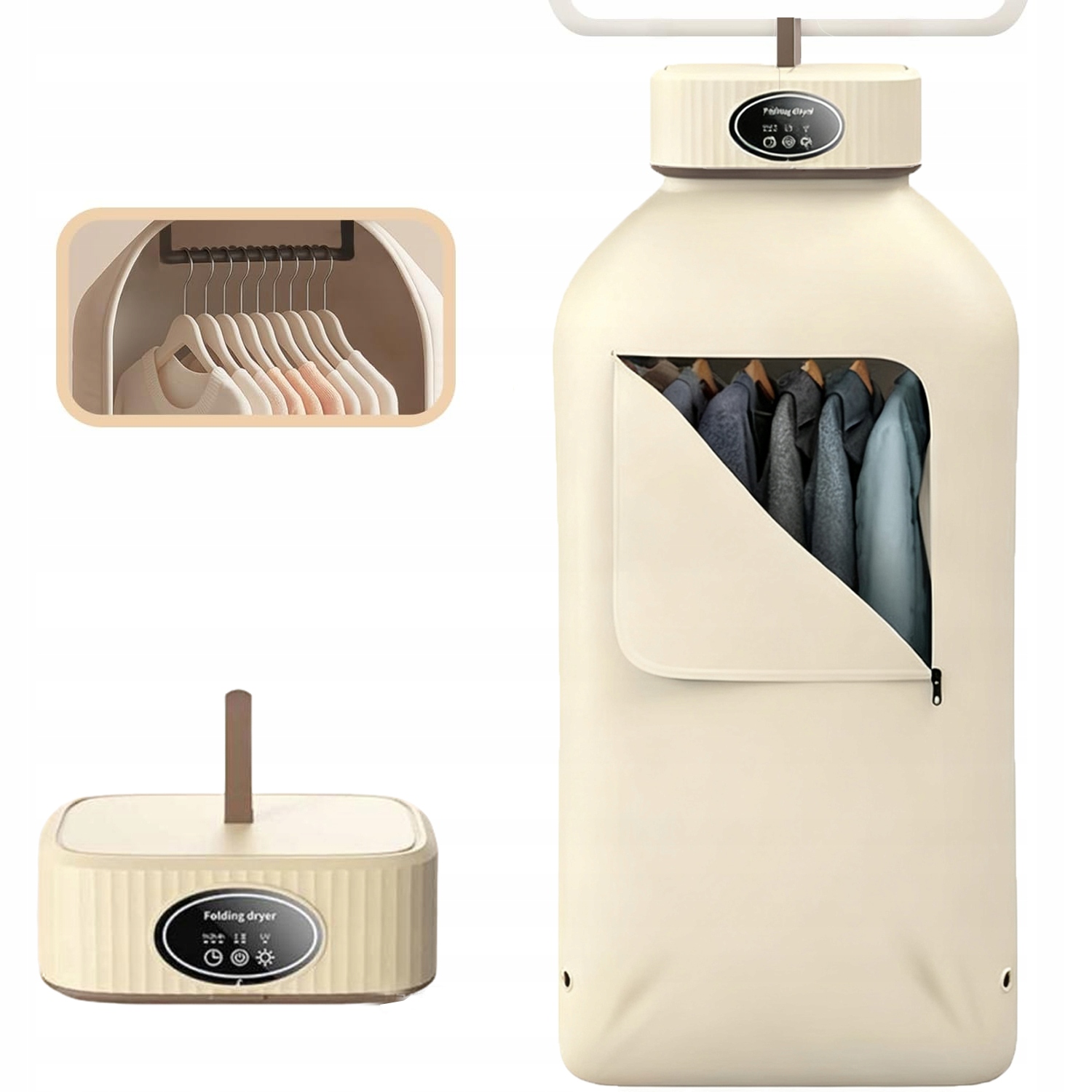 Levně Sušák Na Prádlo Blesková Elektrická Přenosná 600 W Uv
