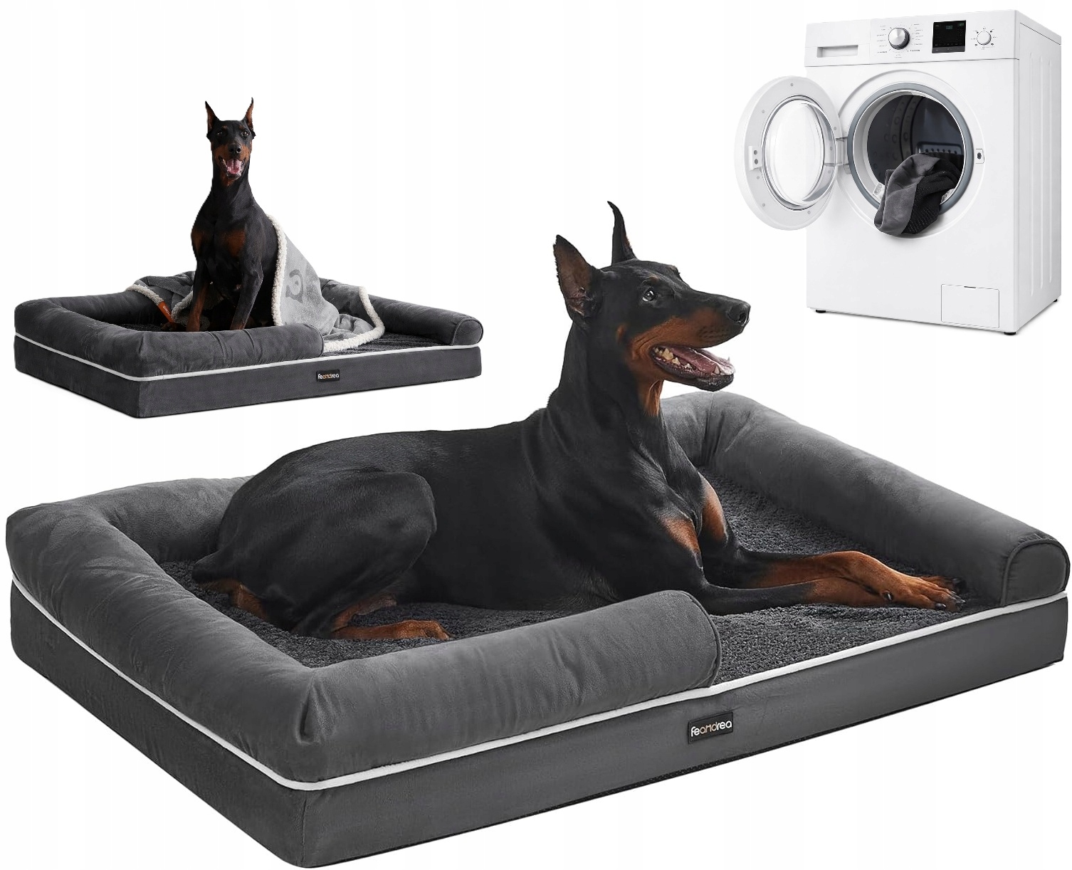 Pelíšek voděodolné, odnímatelný měkký potah XXL