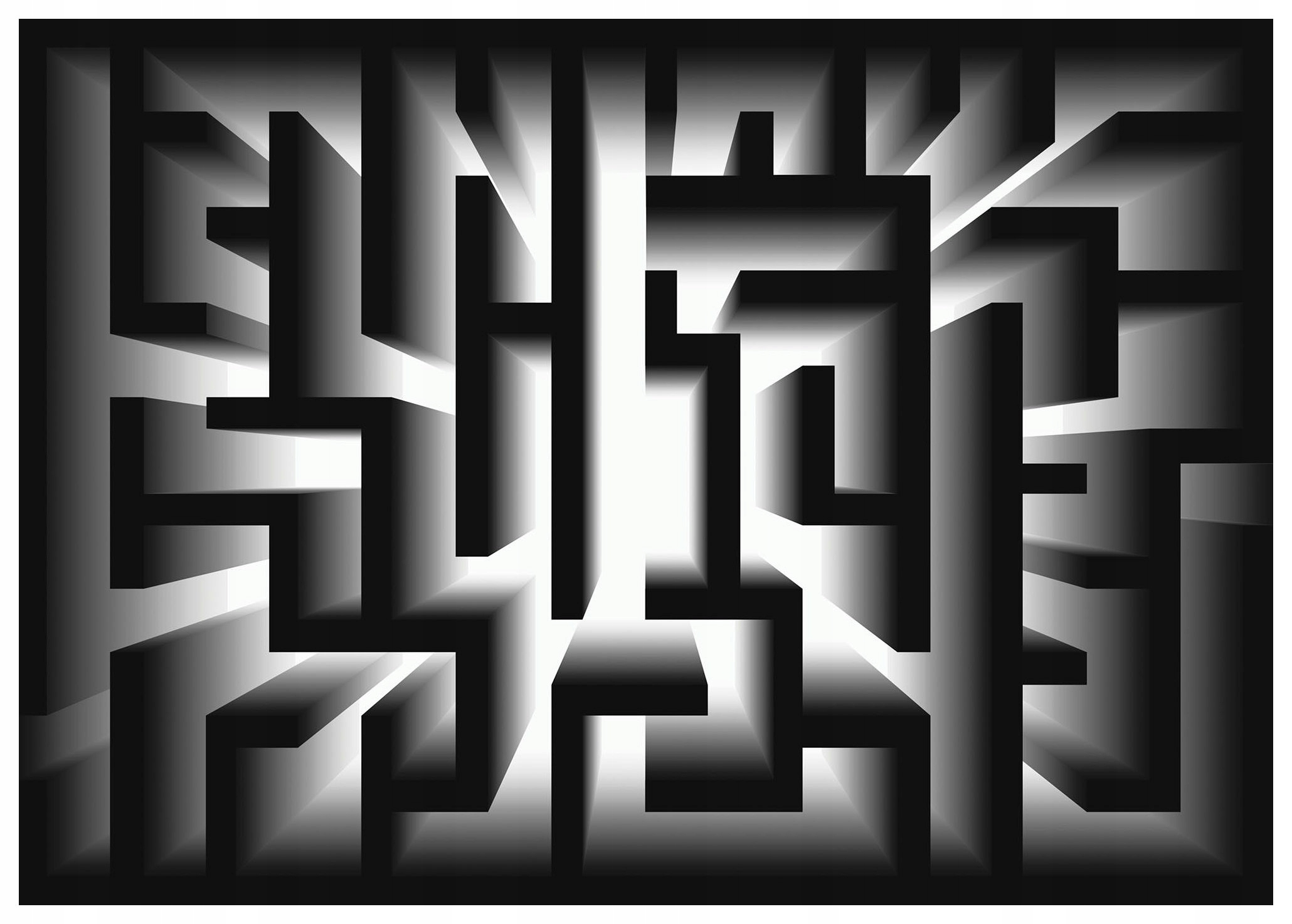 Fototapeta Priestorový labyrint minimalizmus loft 368x254 lepidlo