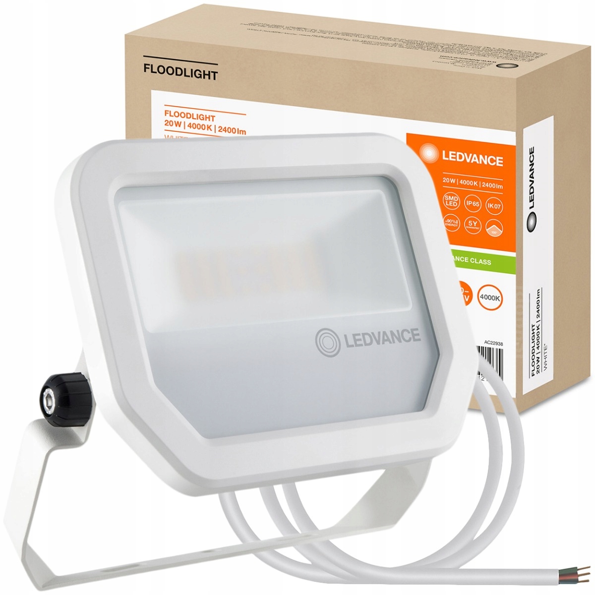 

Naświetlacz Halogen Led 20W 4000K Biały Ledvance
