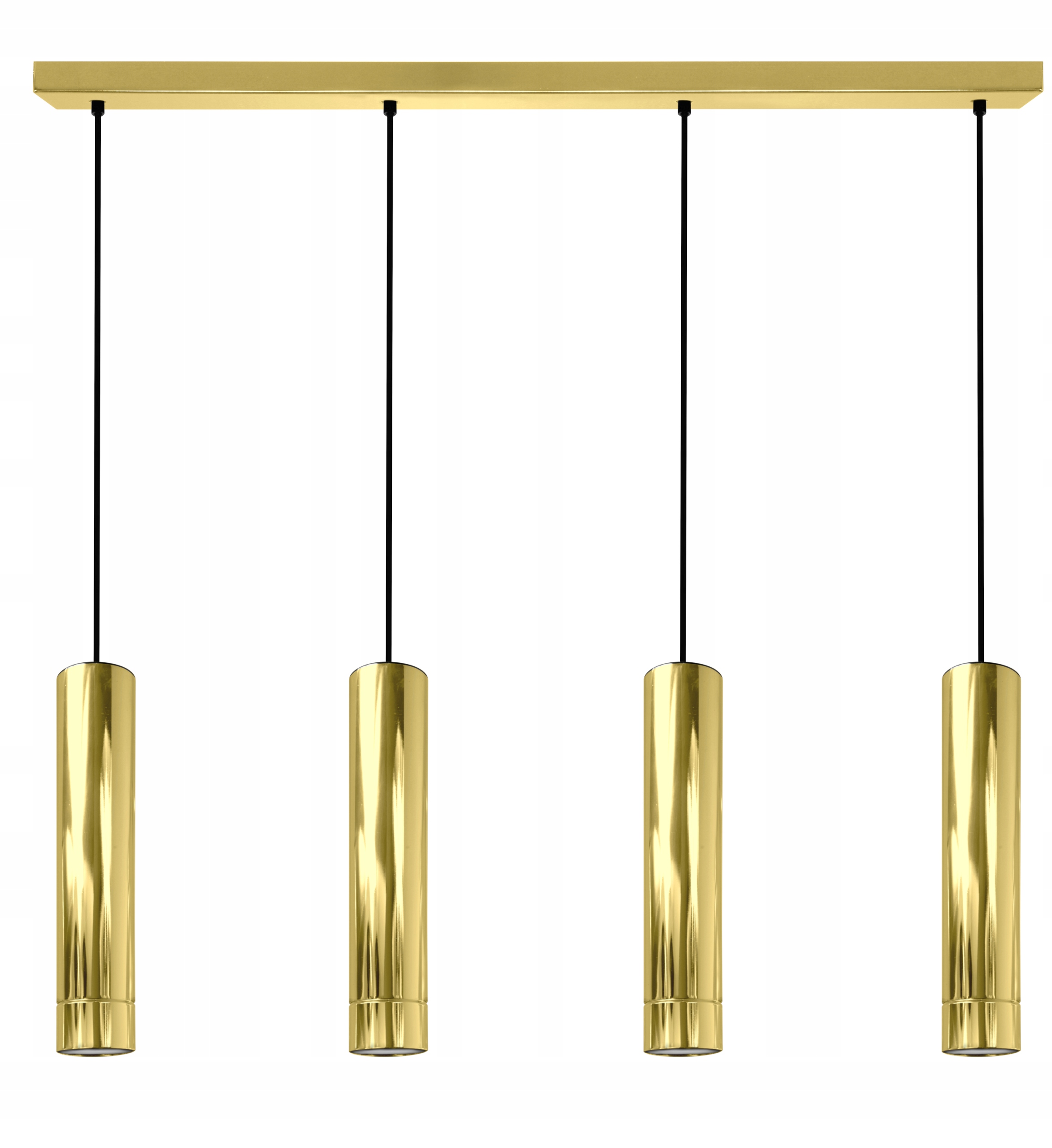 

Lampa Sufitowa Wisząca Żyrandol Tuba Gold 20-4 Led