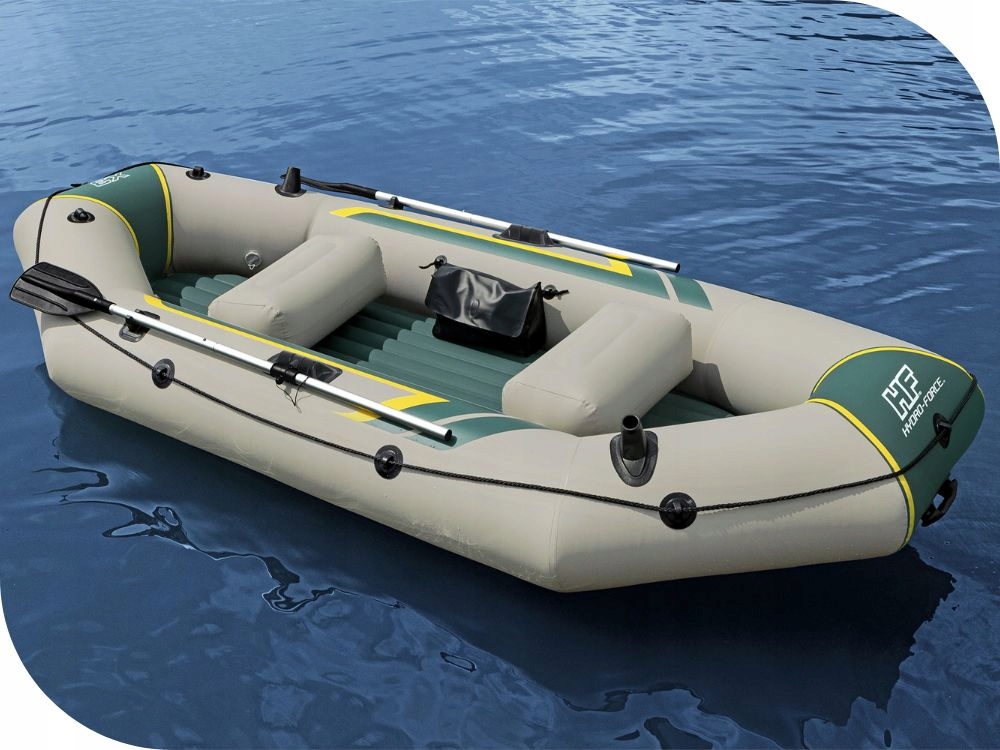 Ponton 3 osobowy Elite Bestway 65160 Pompka Wiosła Torba NOWY MODEL 2024 Wiosła rozkładane