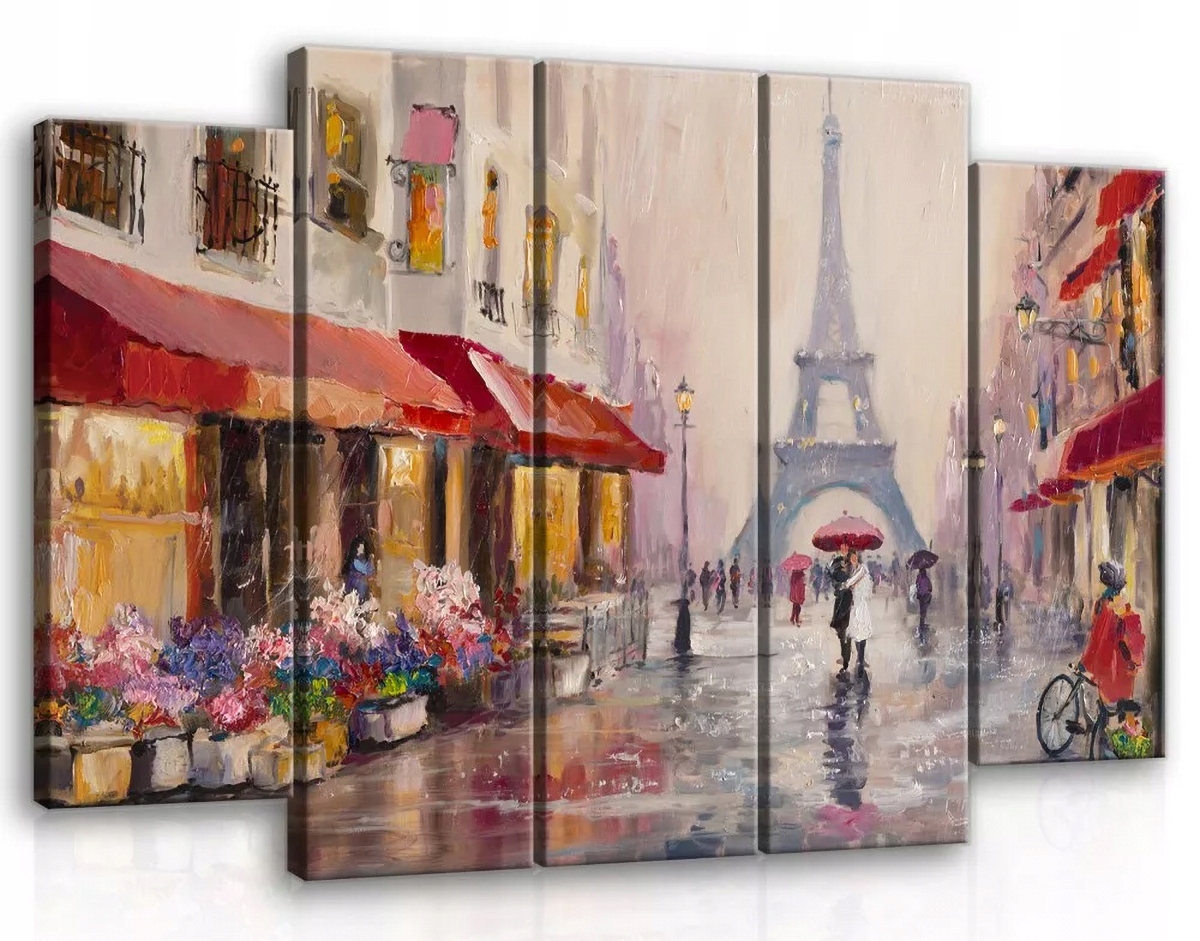 Obraz Na Plátně Canvas 150x100 Paříž Ulice Procházka