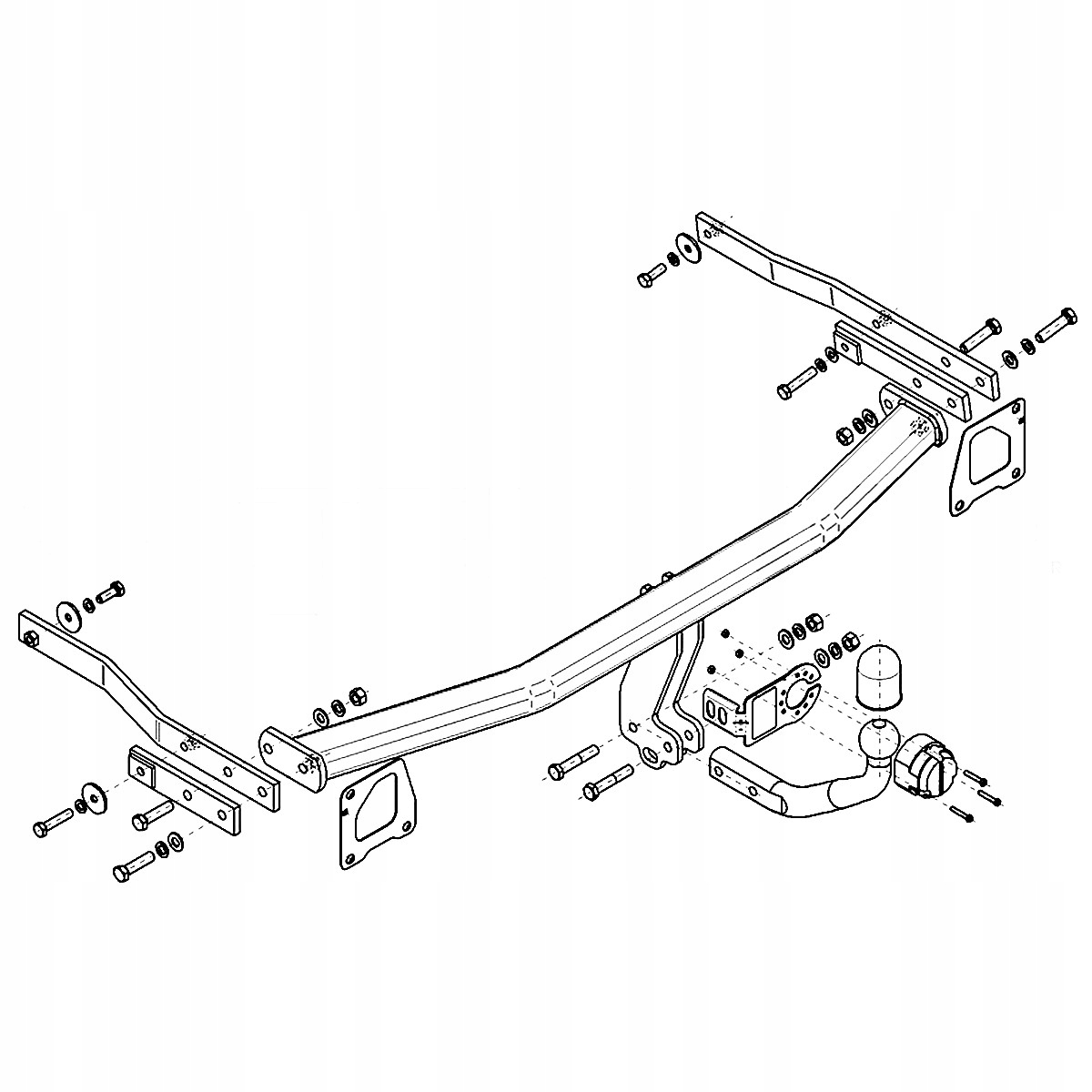Hak holowniczy do Renault Megane III 3 Hatchback 08-15 MODUŁ WIĄZKA 13 PIN Producent Steinhof