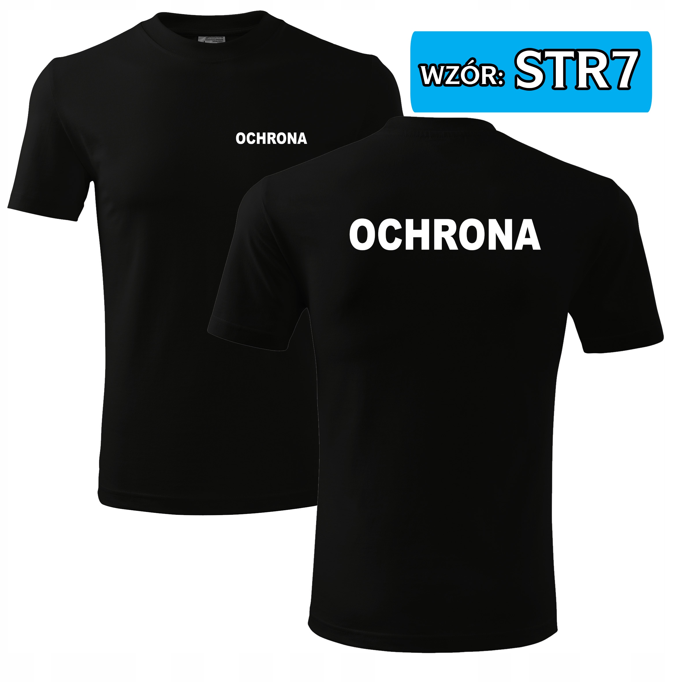 Koszulka POLICJA T-SHIRT MĘSKI OCHRONA S Marka inna