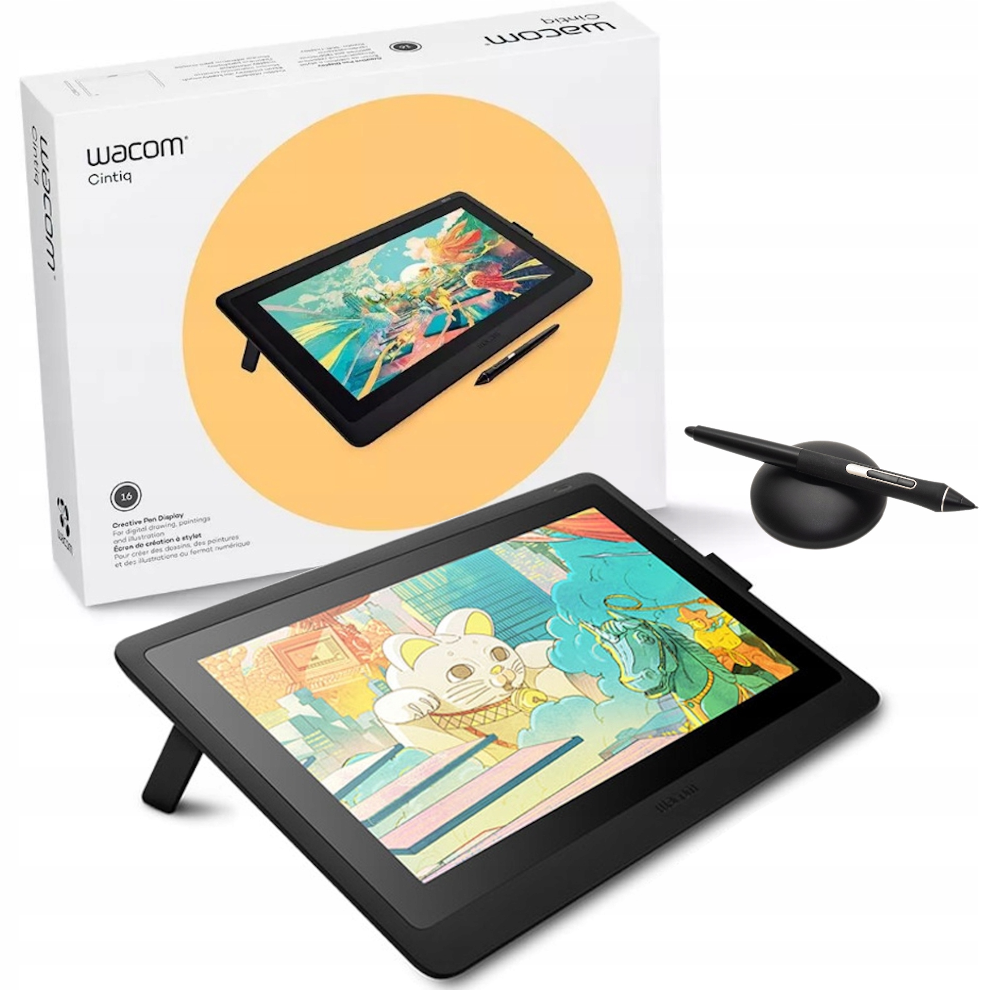 Profesionální tablet Wacom Cintiq 16 s Full Hd displejem, Pro Pen 2, Hdmi, Usb